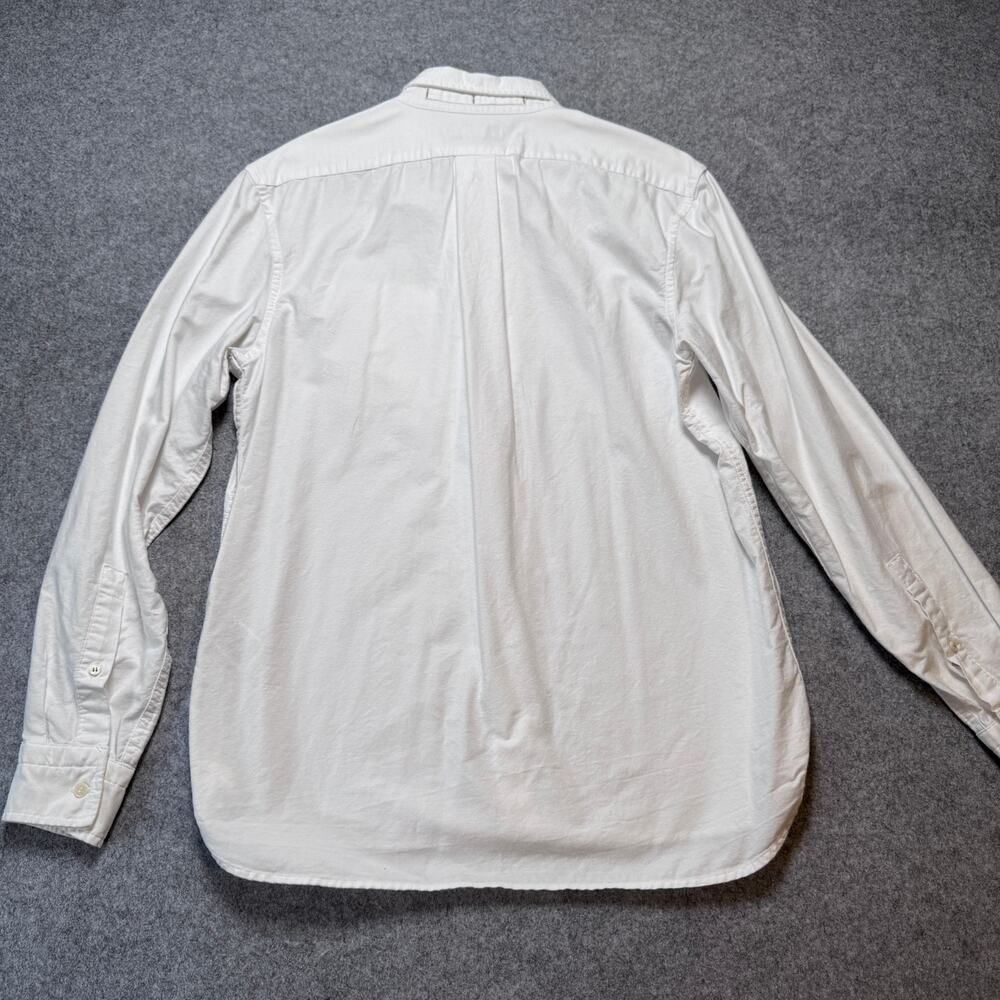 Banana Republic Shirt Mens M White Oxford Standard Fit Cotton Long Sleeve - Picture 6 of 11